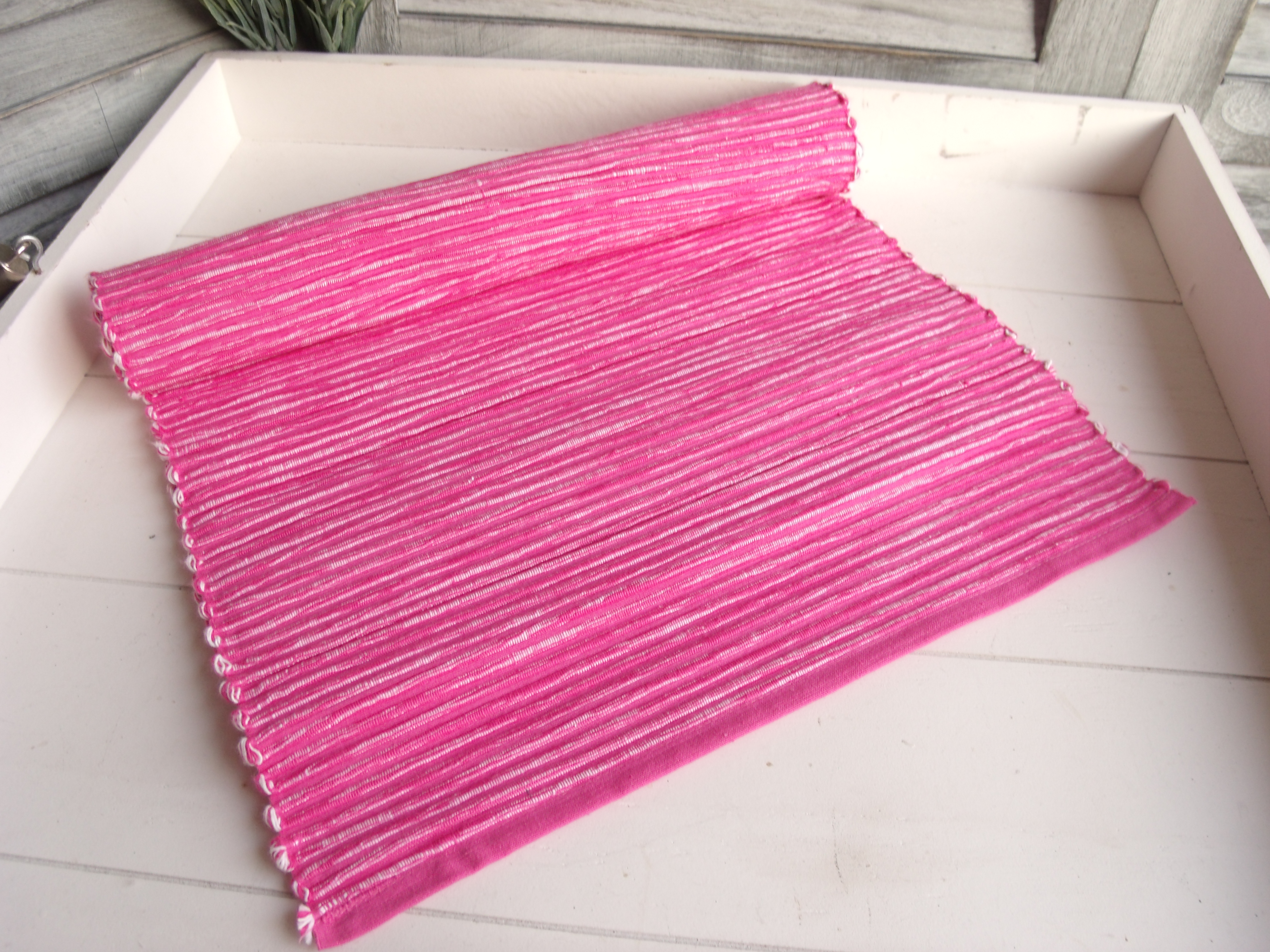 ANNA cm PINK | lillabelle | Tischwäsche Tischläufer | Textilien 33x120 Baumwolle