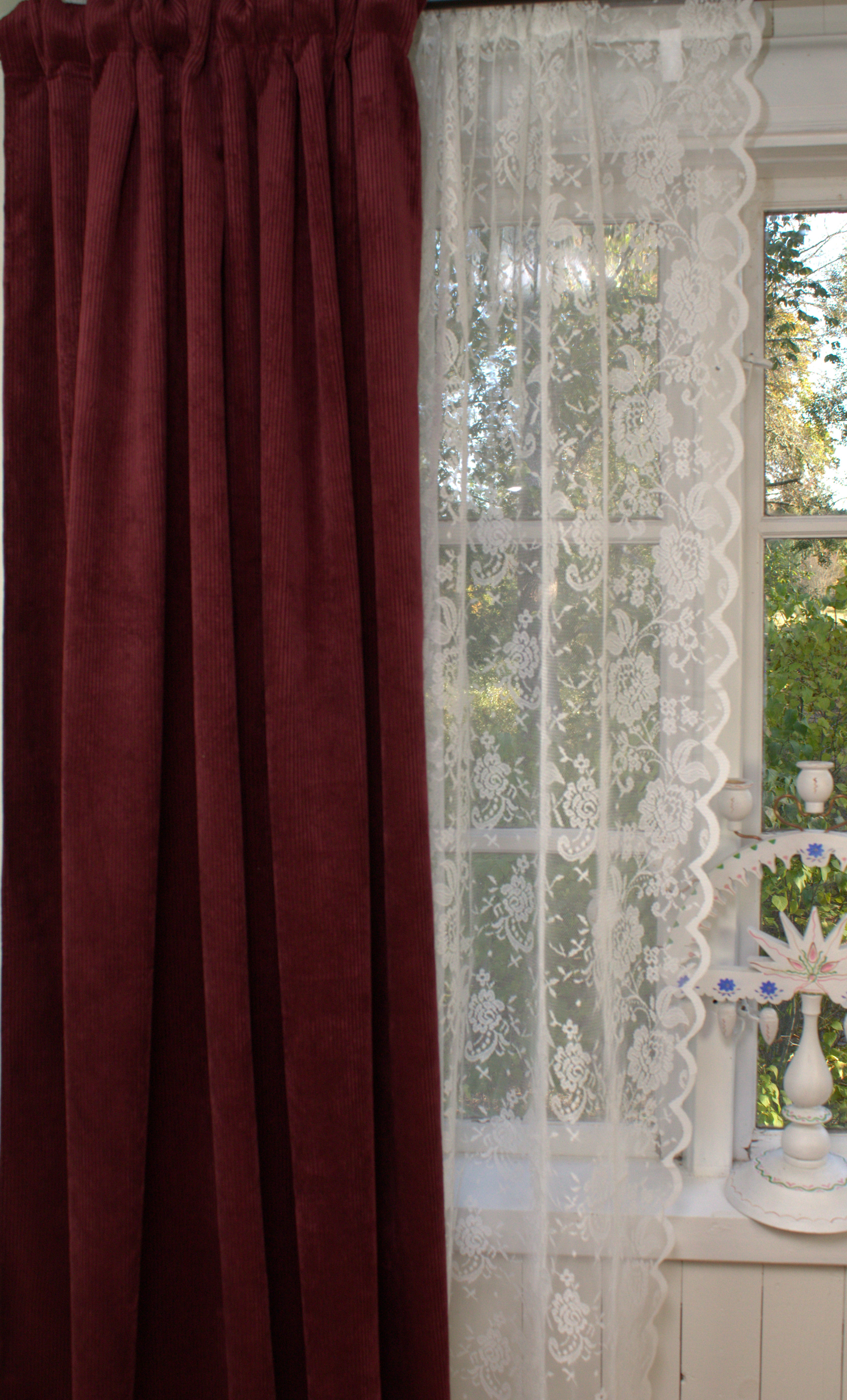 Blickdicht | Gardinen Vorhänge | WEINROT Stück Landhaus Vorhänge SUNA Gardinen Set | Vorhang & Kord | Schals lillabelle cm Gardinen 140x250 2 & Gardinen Samt