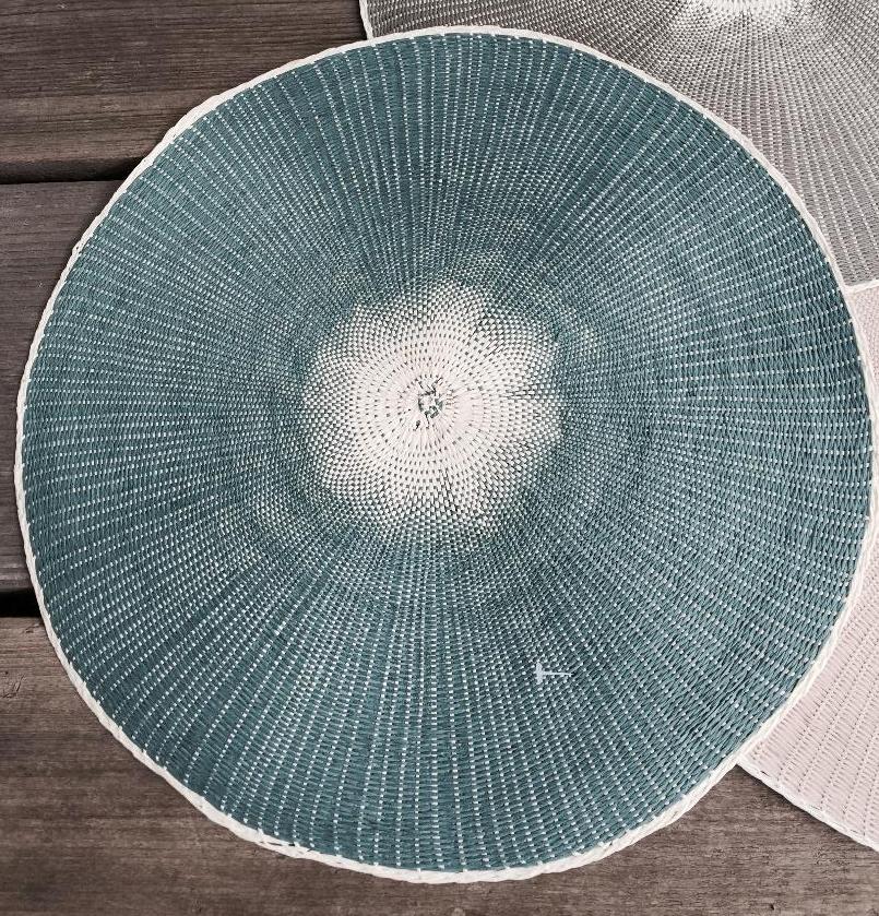STRAWY Grau lillabelle Platzsets | 2 38 Stück Textilien Tischset | Braun Deckchen Rosa | Platzset cm
