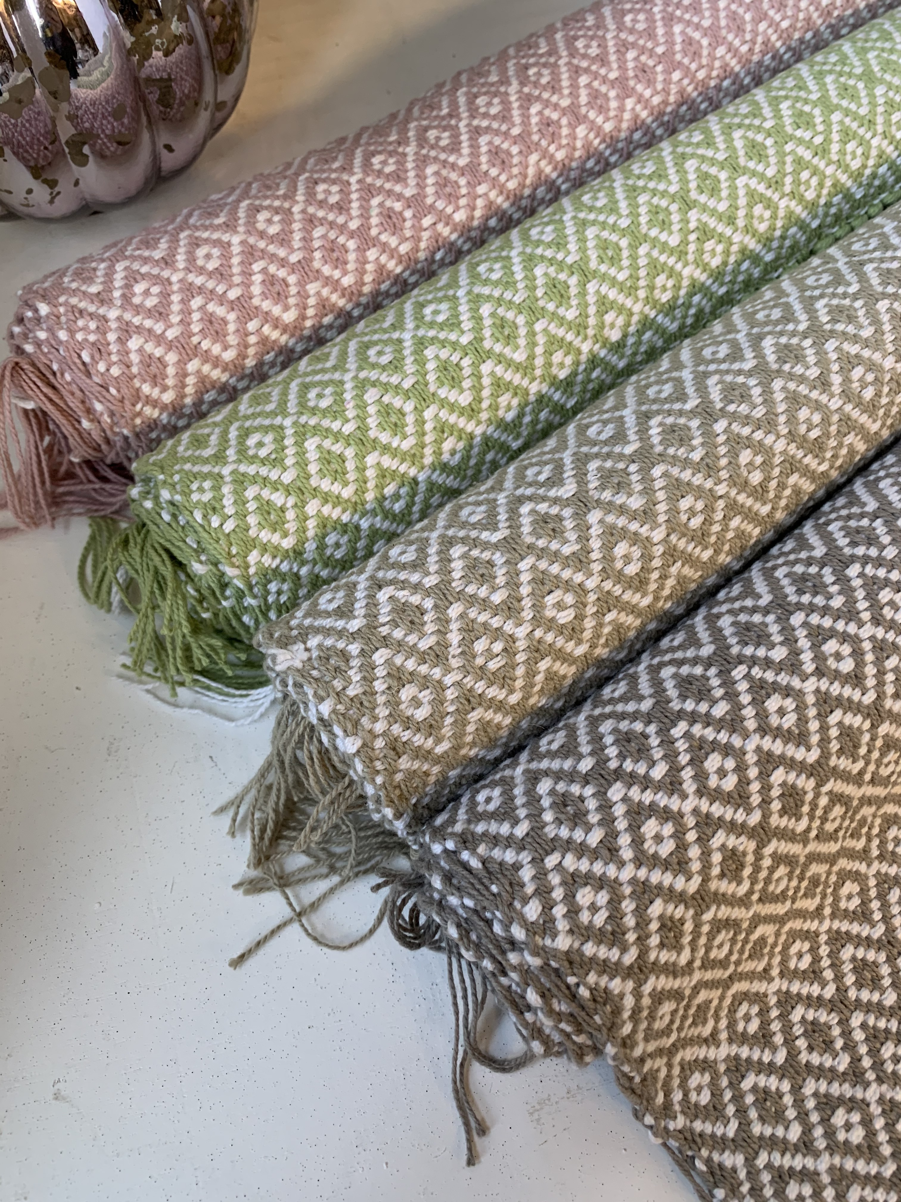 Tischset Platzset KARA Grau | 2 Textilien | | 45 Baumwolle cm lillabelle 33 Fransen Platzsets x Stück